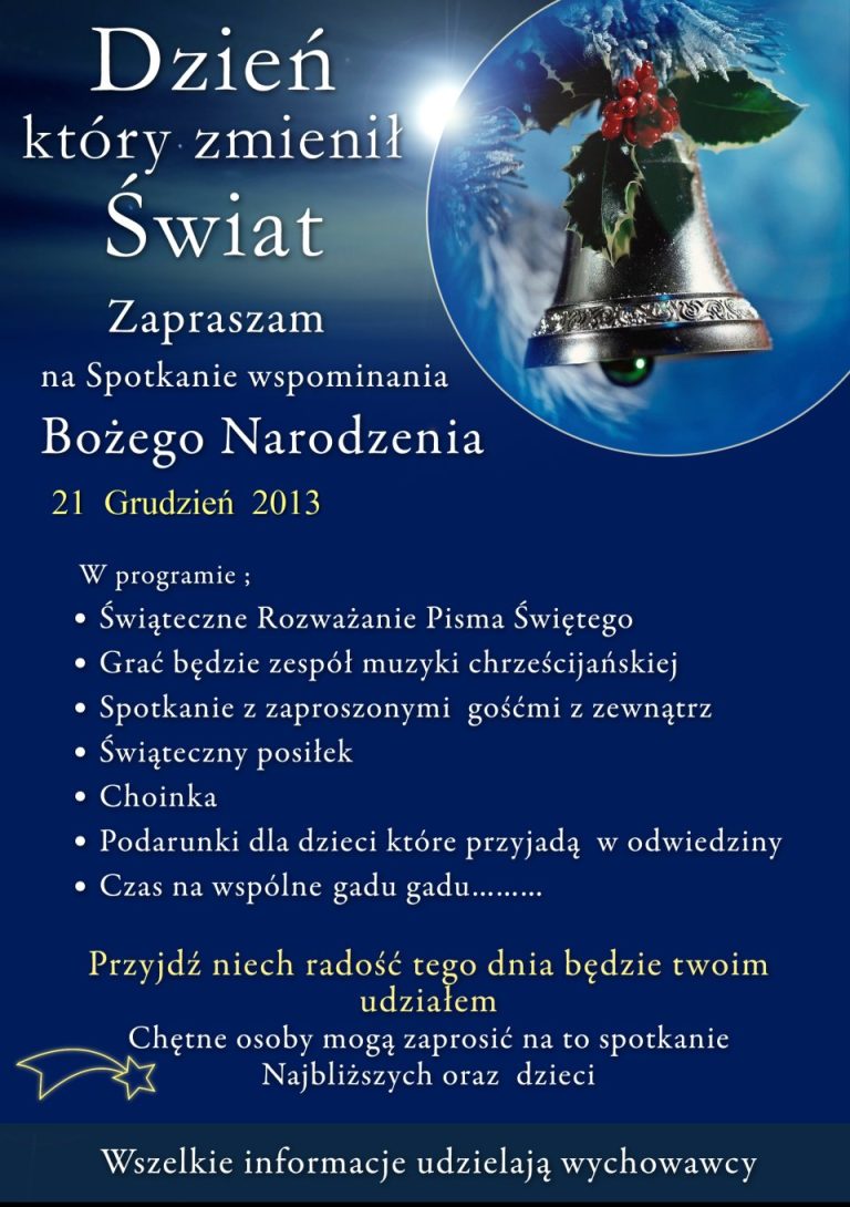 Read more about the article Święta w Zakładzie…