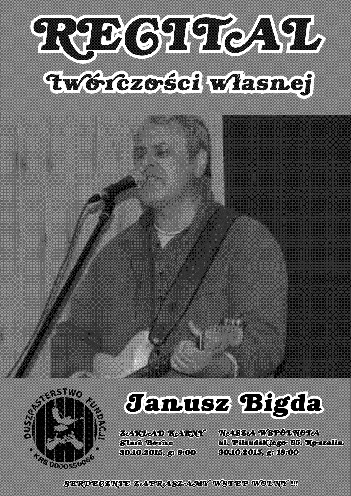 You are currently viewing Zapraszamy na recital Janusza Bigdy